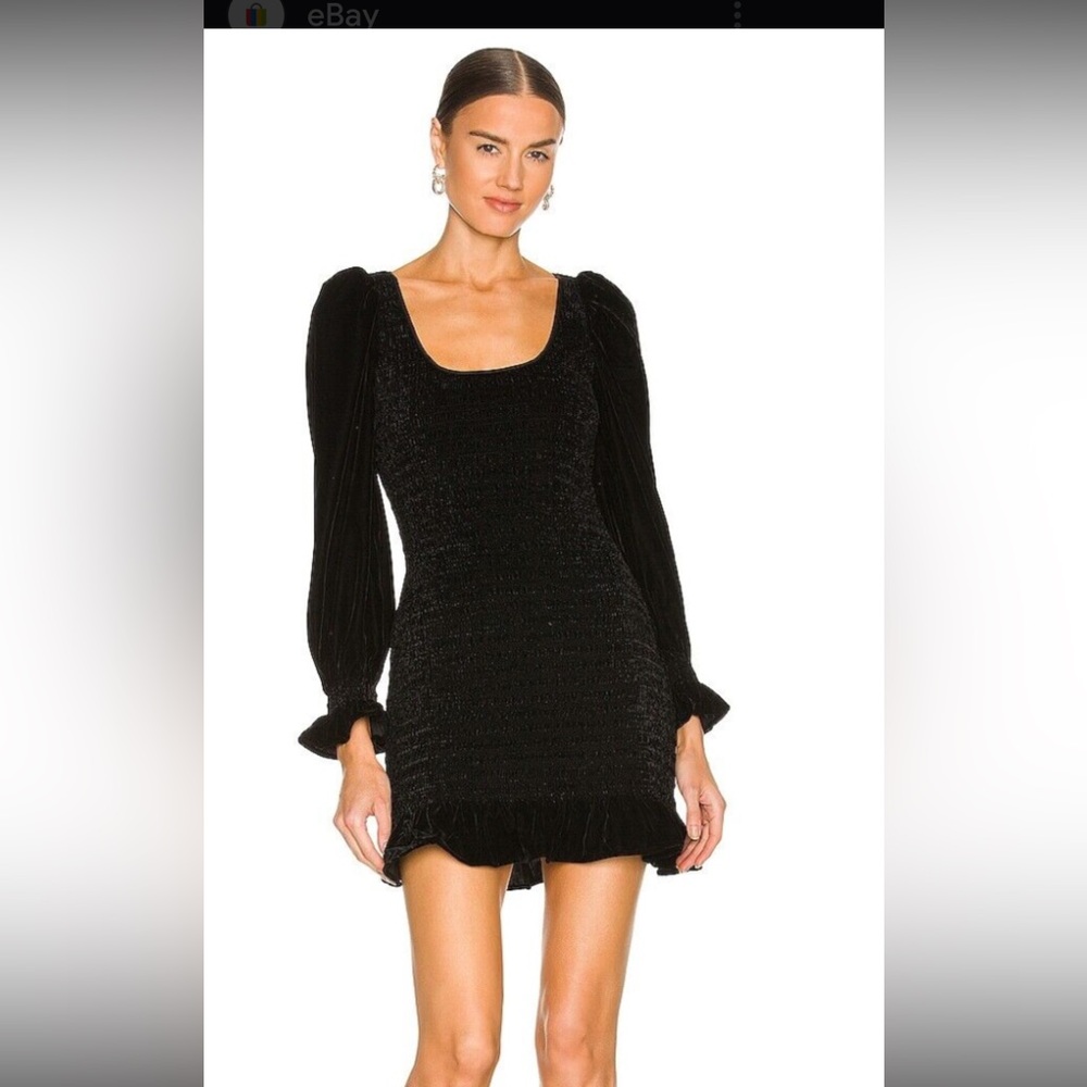 Elegant Black Velvet Dress